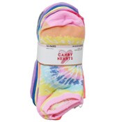 Wholesale - 10pk GIRLS TIE DYE UNICORN SOCKS SIZE 9-11, UPC: 730838899261